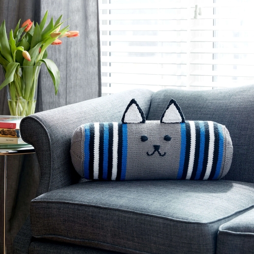 Kitty Kitty Knit Bolster