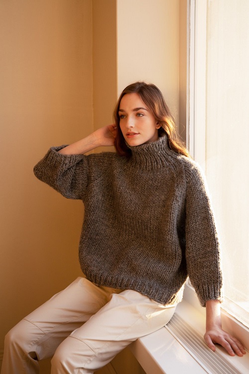 Easy and Cute Turtleneck Sweater Knitting Patterns