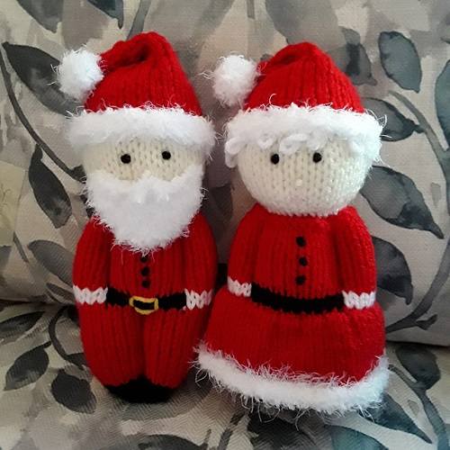 Easy and Cute Christmas Doll Knitting Patterns 3