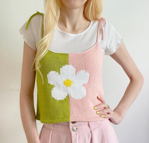Crop Top Free Knitting Patterns 4