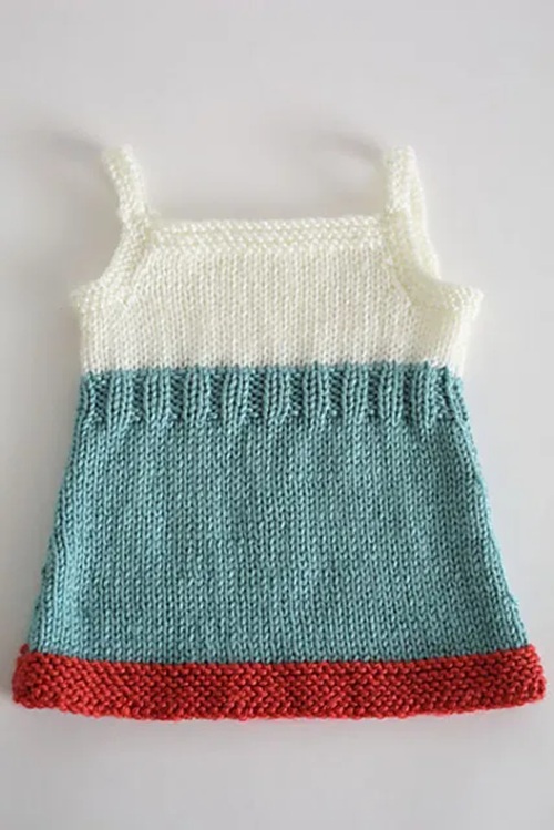 beautiful Knitted Baby Dress Free Patterns