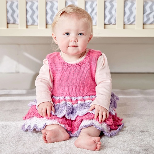 beautiful Knitted Baby Dress Free Patterns