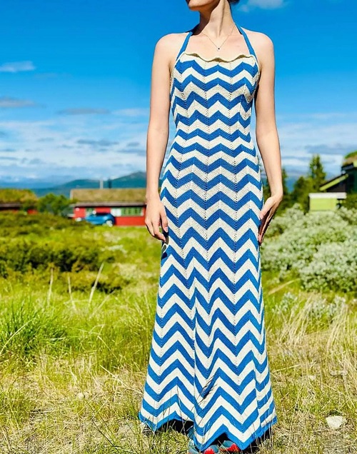 Zagger Dress Knitting Pattern