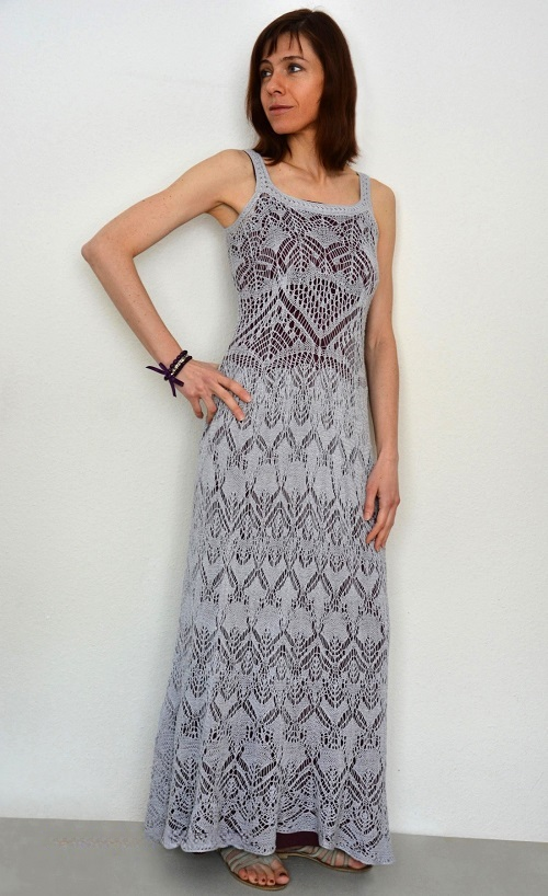 long lacy dress