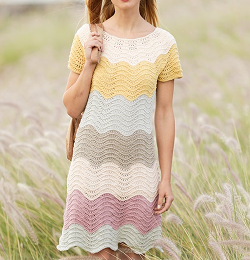lovely Mini Dress Free Knitting Patterns