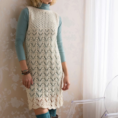 Knit Layered Lace Dress