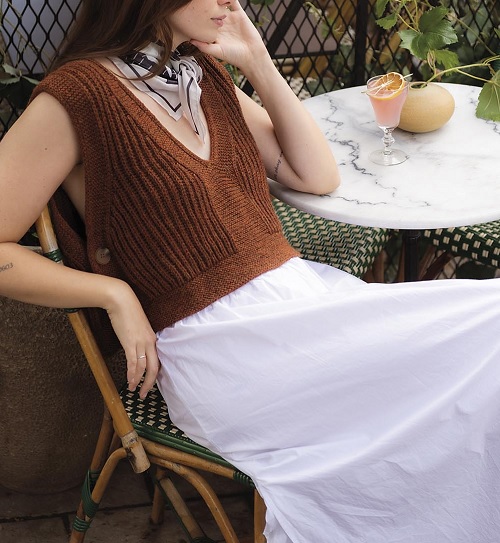 Summer Vest Free Knitting Patterns 4