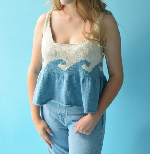 Surf The Wave Tank Top