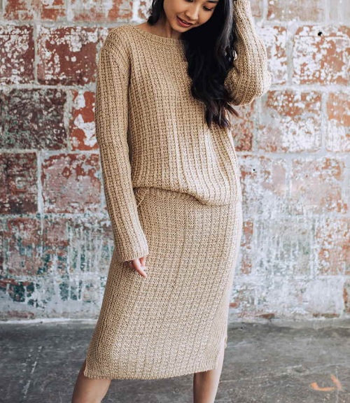 Pencil Skirt and sweater set