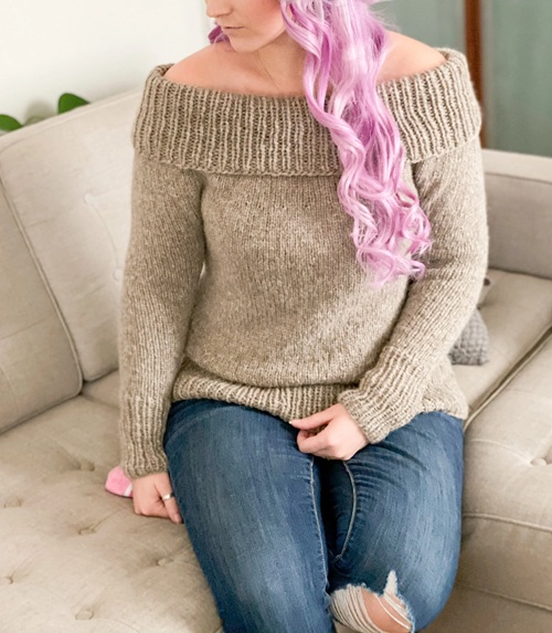 THE PERFECT SEXY OFF-THE-SHOULDER KNIT SWEATER