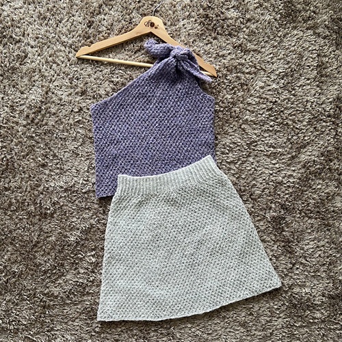 Knitted One Shoulder Top Free Patterns