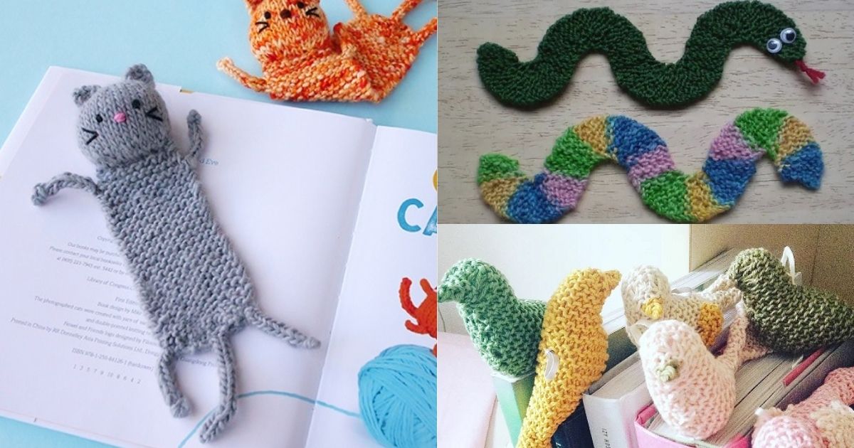 Animal Bookmarks Free Knitting Patterns