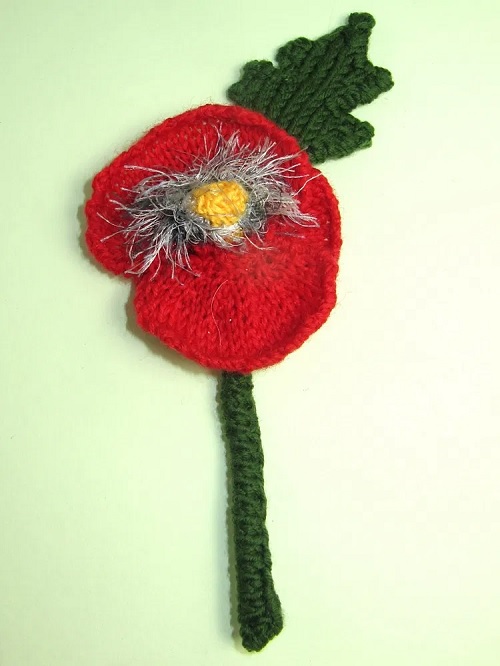 Poppy Flower Buttonhole Accessory