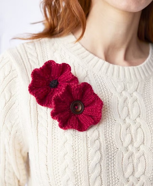 poppy brooch