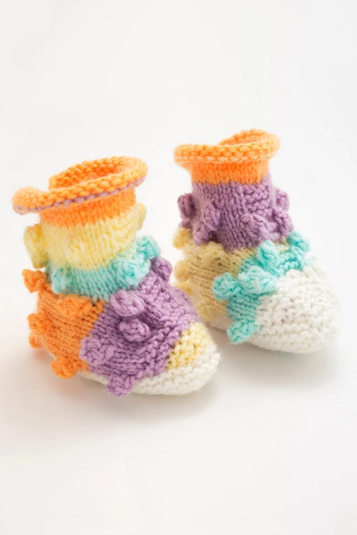 Knitted Baby Booties Free Patterns