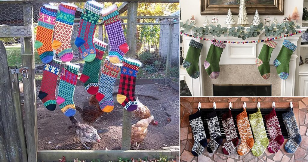 17 Knitted Christmas Stockings Free Patterns Knit Knit