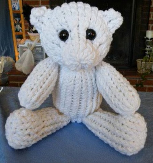 Loom knit teddy bear free patterns 4