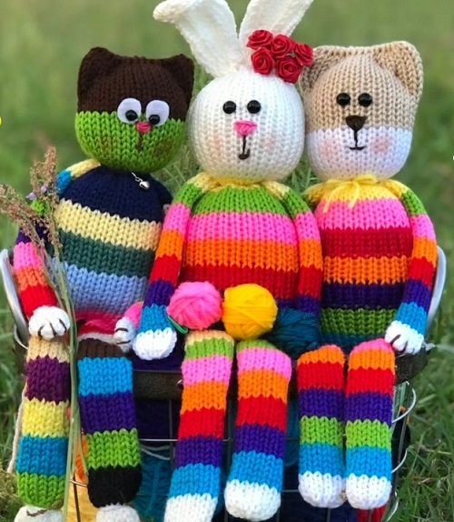 LOOM KNITTING Doll Teddy Bear