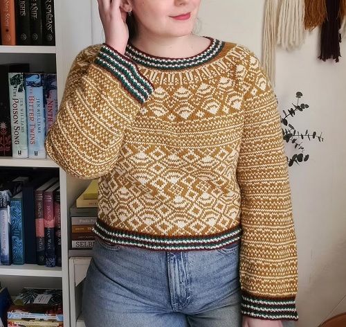 colourwork yoke