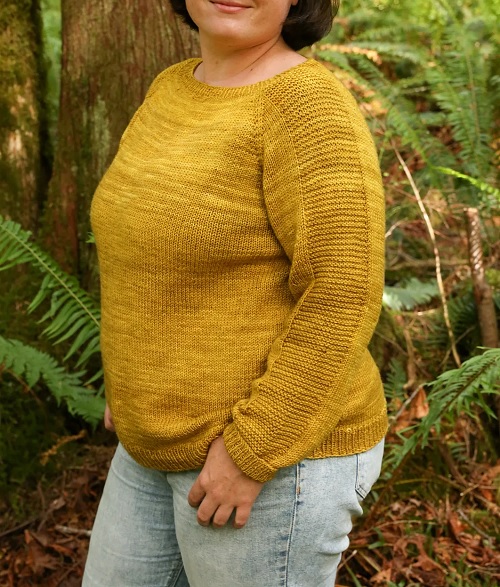 yellow sweater