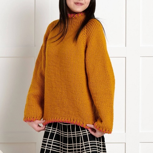 Yellow knit jumper free patterns 2