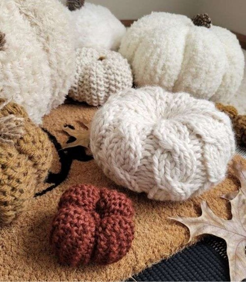 Cable Knit Pumpkin
