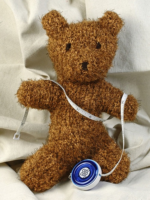 knitted mini teddy bear 16
