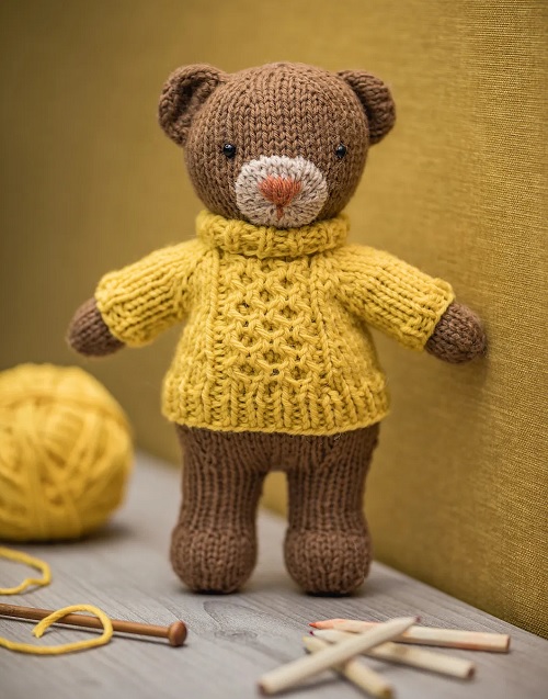 sancho knitted teddy bear