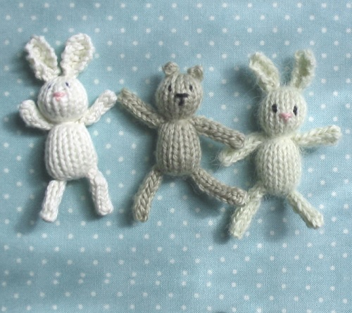 Teeny tiny knitted toys