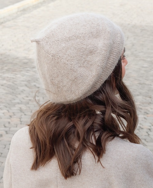 Knitted beret