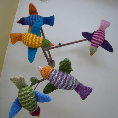 Knitted animal mobile free patterns 2