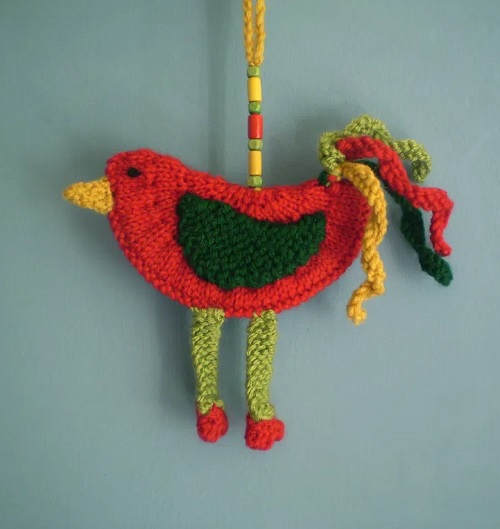 Knitted animal mobile free patterns 3