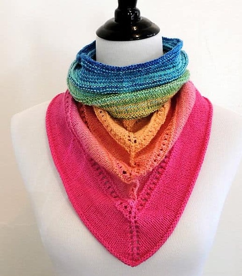 lovely Knitted bandana free patterns