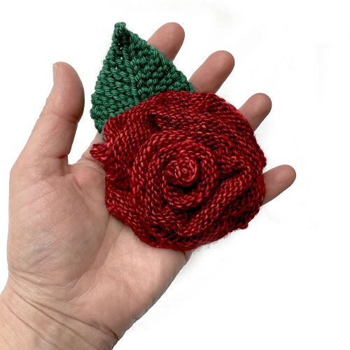 Knitted flower free patterns 2