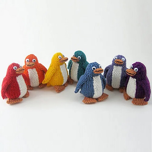 Knitted group of penguins free patterns