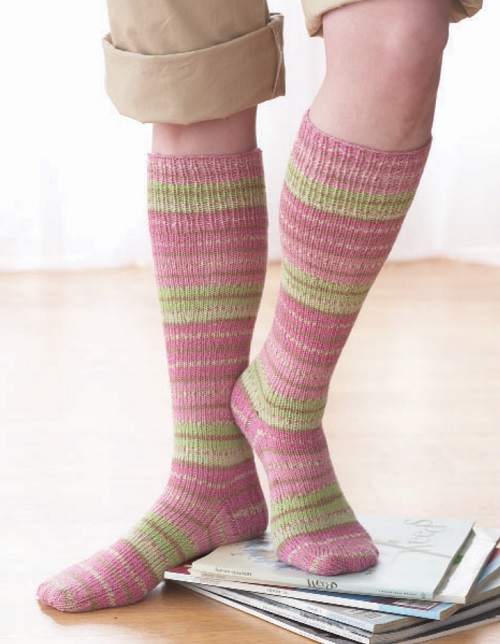 Free Knee Socks Knit Pattern