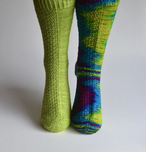 Knitted long socks free patterns 2