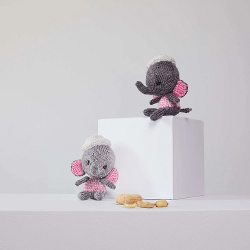 Emily and Edward Knit Elephants