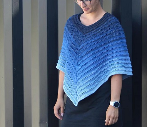 Trending Knitted poncho 5