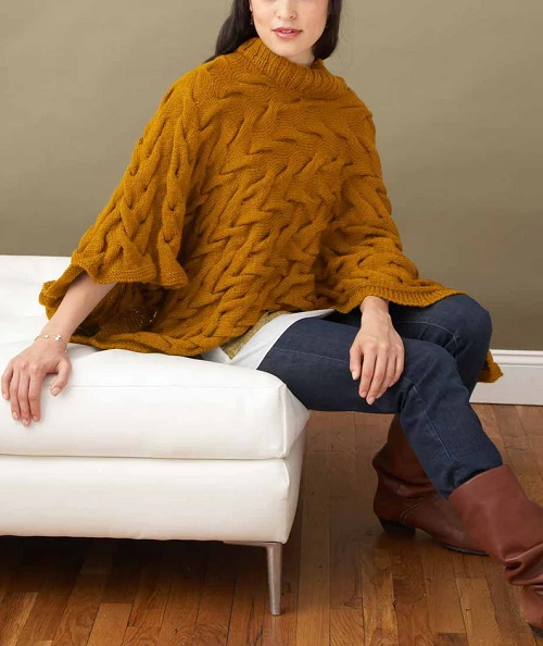 Knitted poncho free patterns 5