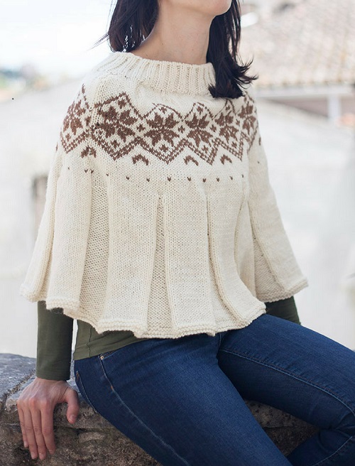 Viral Knitted poncho 2