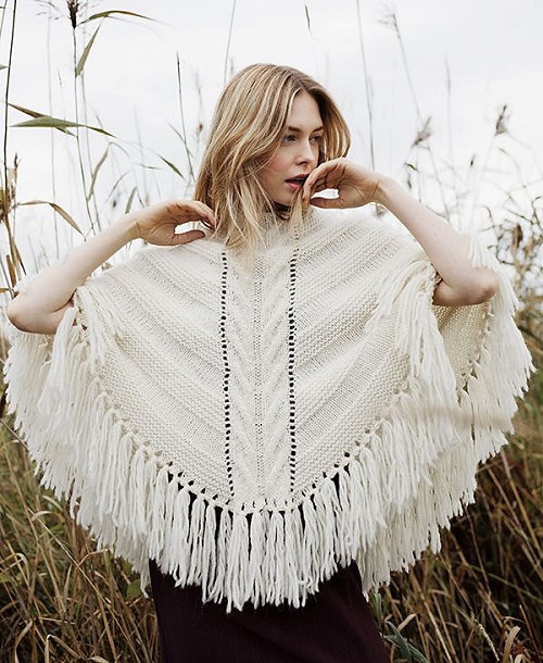 Viral Knitted poncho 3