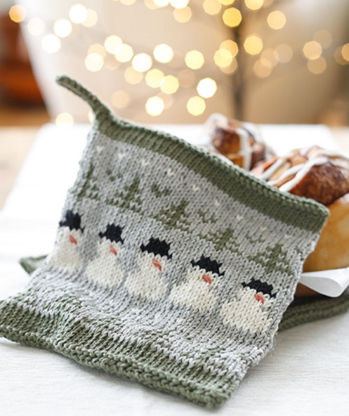 Snowman Time Potholders
