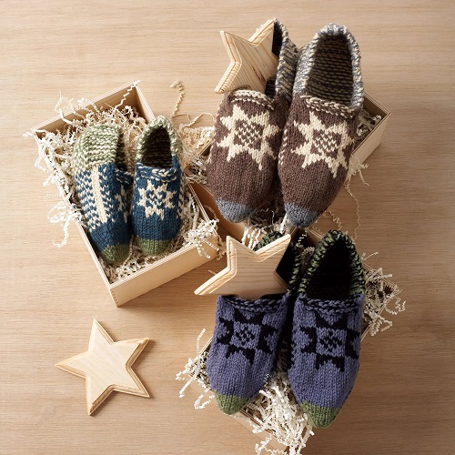 Free knitted ladies slippers 2