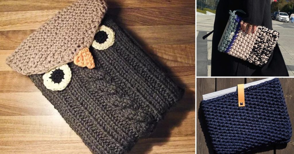 10 Knitted Laptop Case Free Patterns - Knit-Knit