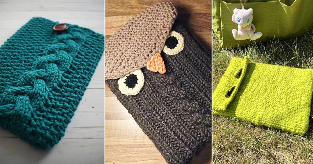 8 Knitted Laptop Bag Free Patterns - Knit-Knit