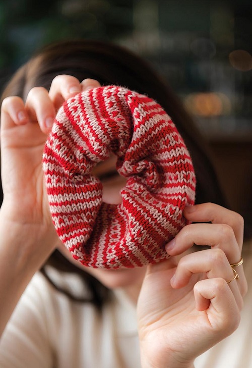 inspiring Knitted scrunchies 2