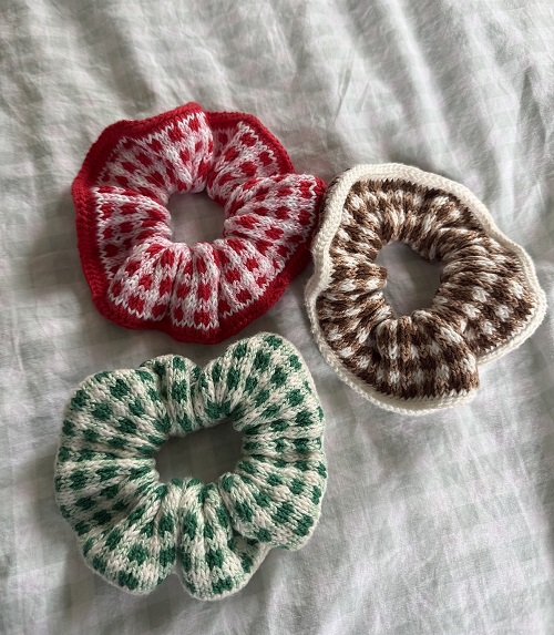 Knitted scrunchies free patterns 3