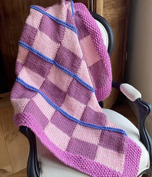 DIY Knitted chunky blanket 1