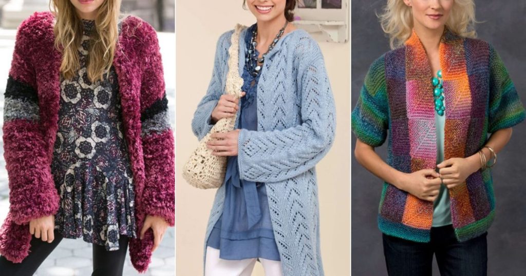 15 Free Knitted Jacket Patterns For Ladies - Knit-Knit